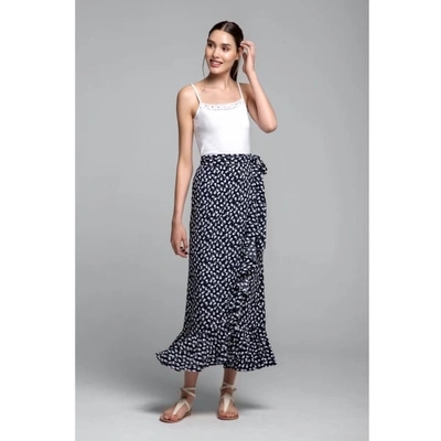 Rumour London Stella Ruffled Floral-print Wrap Skirt In Wrap
