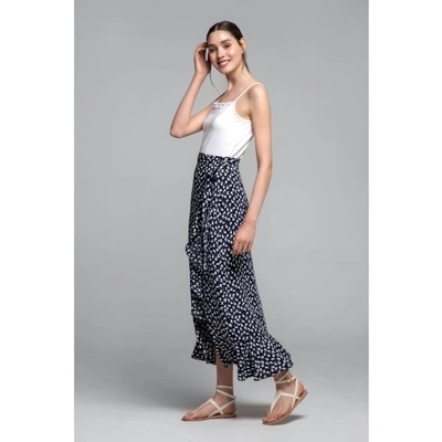Rumour London Stella Ruffled Floral-print Wrap Skirt In Wrap