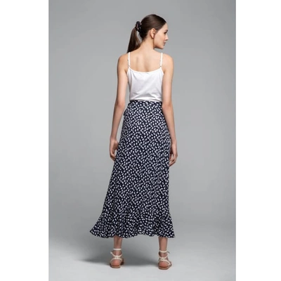 Shop Rumour London Stella Ruffled Floral-print Wrap Skirt