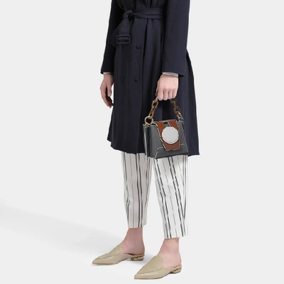 Shop Yuzefi Daria Bag In Mink Leather In Grey