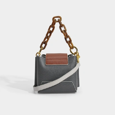 Shop Yuzefi Daria Bag In Mink Leather In Grey