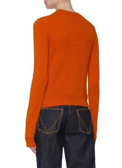 Shop Bottega Veneta Cashmere Blend Sweater In Orange