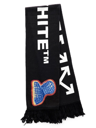Shop Off-white Thermo Scarf In Black