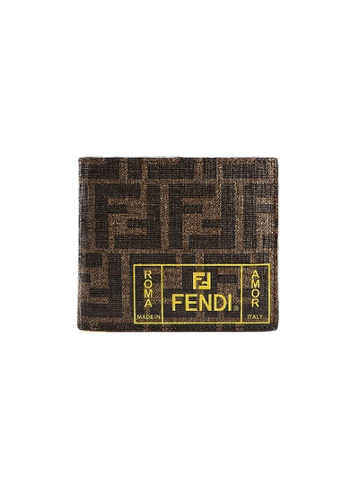 Shop Fendi Label Wallet In Hw Tab+limone