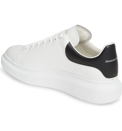 Shop Alexander Mcqueen Oversize Runner Sneaker In White/ Black Multi