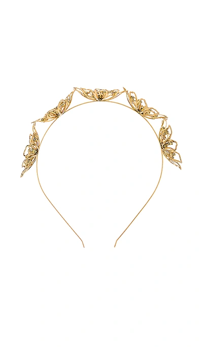 Shop Elizabeth Cole Nan Headband In Gold