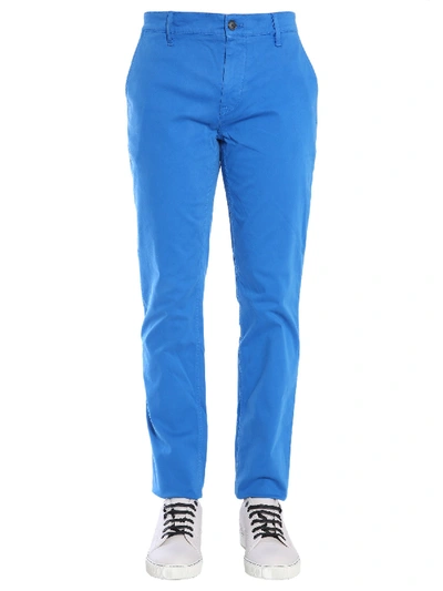 Shop Hugo Boss "schino-slim D" Trousers In Blue