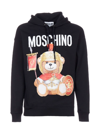 Shop Moschino Fleece In Black