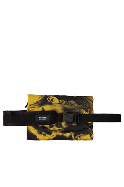 Shop Raf Simons Opening Ceremony Rs Poster Waistbag In Black Yellow