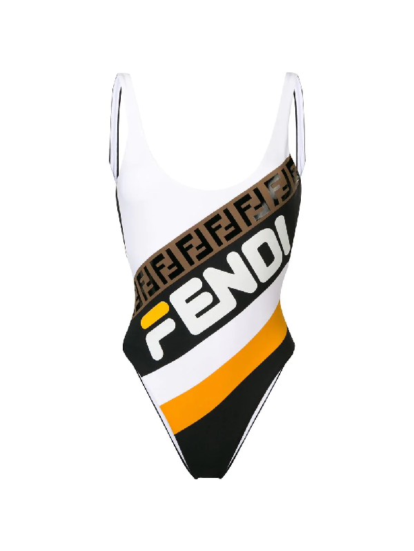 fendi logo bathing suit