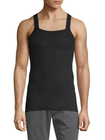Shop 2(x)ist 2-pack Cotton Tank Tops In Black
