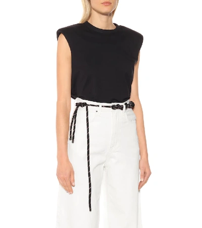 Shop Dries Van Noten Cord Belt In Black