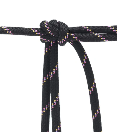 Shop Dries Van Noten Cord Belt In Black