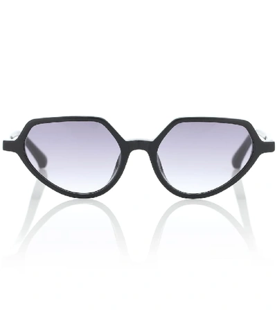 Shop Dries Van Noten X Linda Farrow Sunglasses In Black