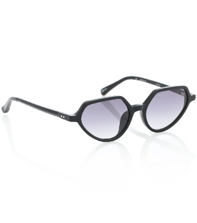 Shop Dries Van Noten X Linda Farrow Sunglasses In Black