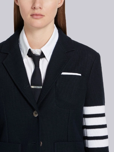 Shop Thom Browne 4-bar Stripe Sports Blazer In Blue