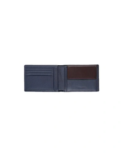 Piquadro Wallets In Dark Blue