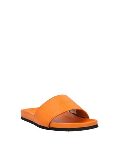 Shop Buscemi Sandals In Orange