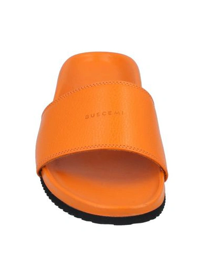 Shop Buscemi Sandals In Orange