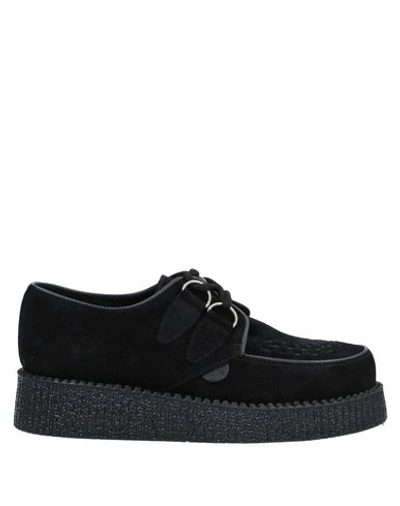 Shop Underground Laced Shoes In Black