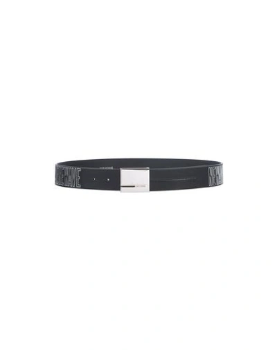Shop Dior Leather Belt In Black