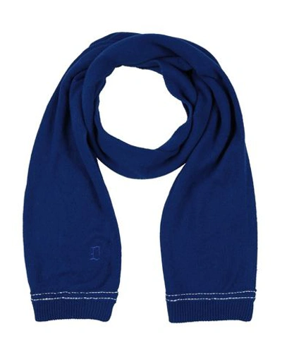 Shop Dondup Man Scarf Bright Blue Size - Alpaca Wool, Polyamide