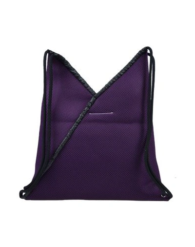 Shop Mm6 Maison Margiela Backpack & Fanny Pack In Purple