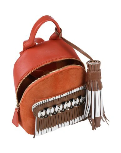 Shop Santoni Backpack & Fanny Pack In Orange