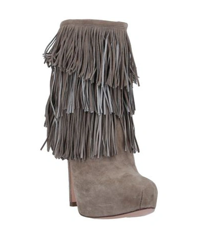 Shop Pura López Ankle Boot In Dove Grey