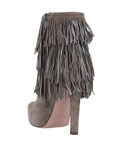 Shop Pura López Ankle Boot In Dove Grey