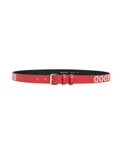 Shop Ps By Paul Smith Belts In Red