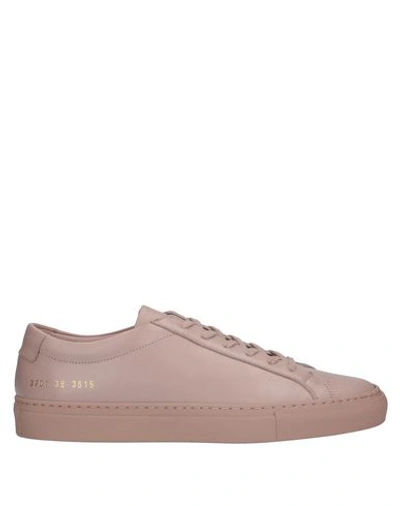 Shop Common Projects Sneakers In Pale Pink