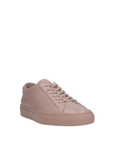 Shop Common Projects Sneakers In Pale Pink