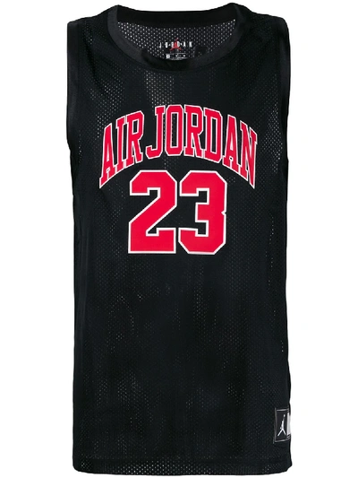 Shop Nike 'air Jordan' Trikot - Schwarz In Black