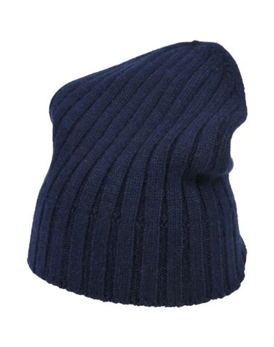 Shop Aragona Woman Hat Midnight Blue Size Onesize Cashmere