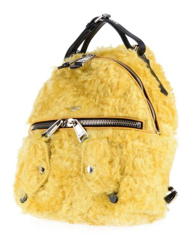 Shop Moschino Backpacks & Fanny Packs In Yellow