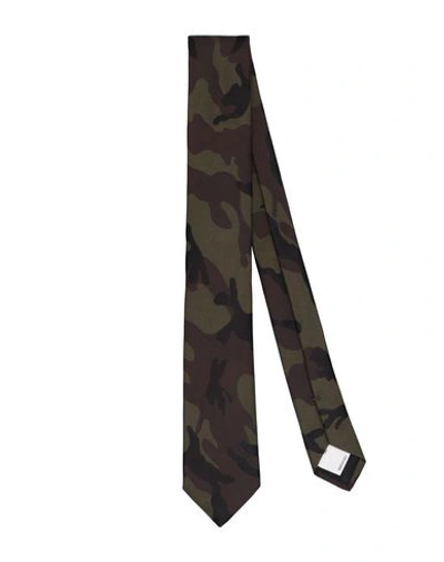 Shop Valentino Tie In Military Green