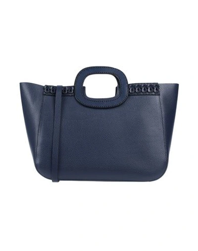 Shop Almala Handbag In Dark Blue