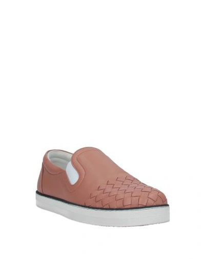 Shop Bottega Veneta Sneakers In Pale Pink