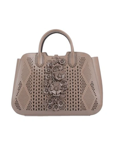 Shop Almala Handbag In Light Brown