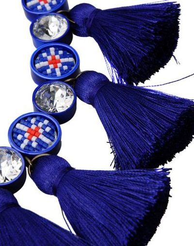 Shop Shourouk Necklaces In Blue