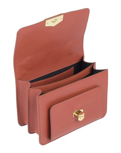 Shop Hibourama Handbag In Brick Red