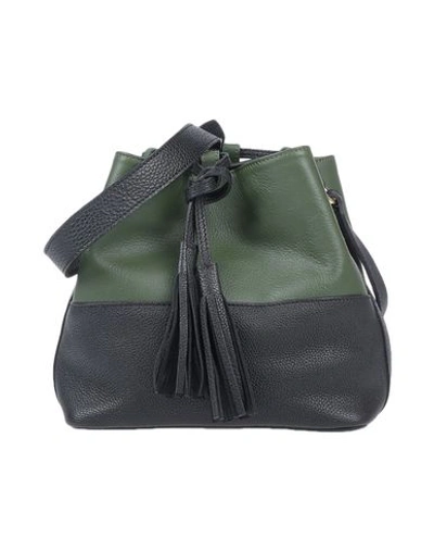 Shop Hibourama Cross-body Bags In Military Green