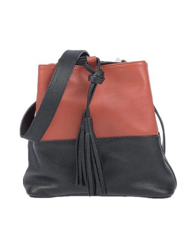 Shop Hibourama Cross-body Bags In Brick Red