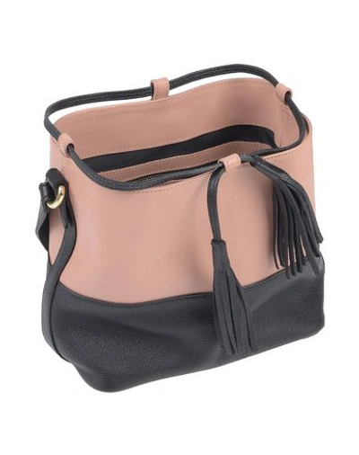 Shop Hibourama Cross-body Bags In Pale Pink