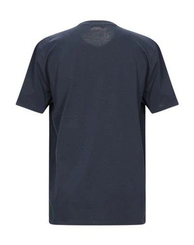 Shop Versace T-shirts In Dark Blue