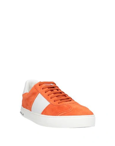 Shop Valentino Sneakers In Orange