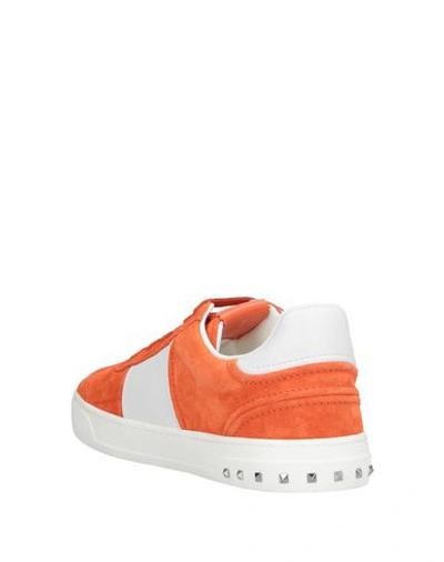 Shop Valentino Sneakers In Orange
