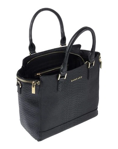 Shop Mangano Handbags In Black