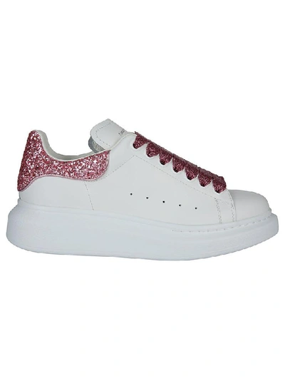 Shop Alexander Mcqueen Oversized Sneakers In White Pink